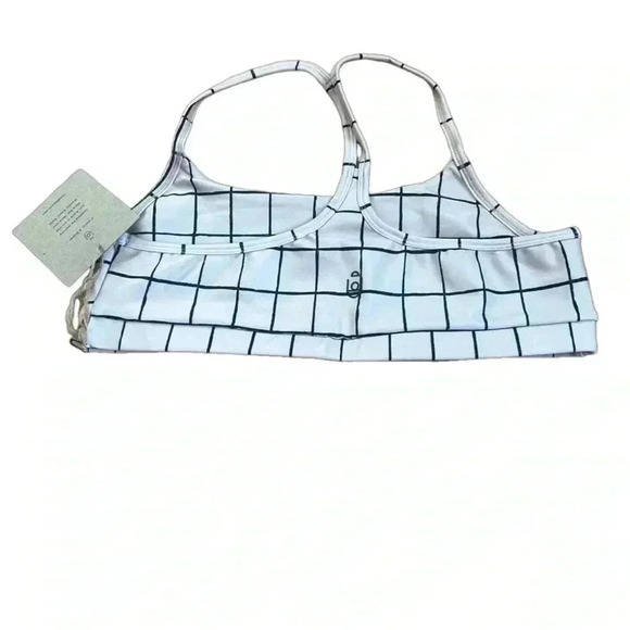 Stone Fox Active Teak Bra Sand Plaid NWT Size Large - Picture 2 of 4